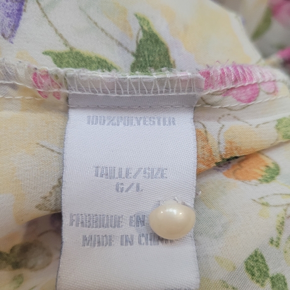 Floral Suzy Shier Blouse Large - Picture 5 of 6
